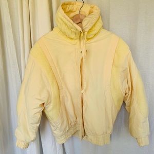VINTAGE- Snow Jacket bomber- Yellow Retro look